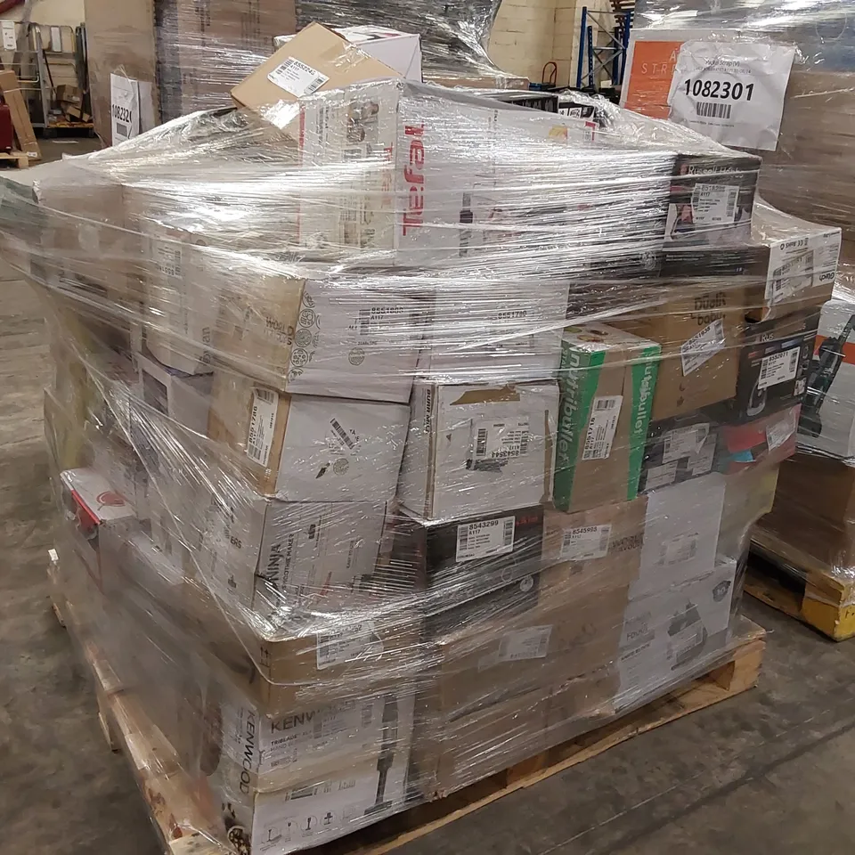 PALLET OF APPROXIMATELY 56 UNPROCESSED RAW RETURN HOUSEHOLD AND ELECTRICAL GOODS TO INCLUDE;