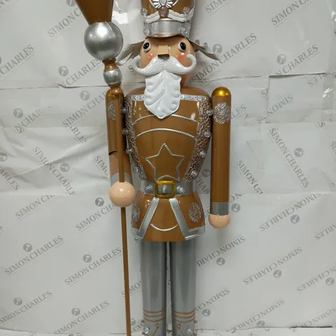 INLIT GIANT NUTCRACKER GOLD/SILVER - COLLECTION ONLY 