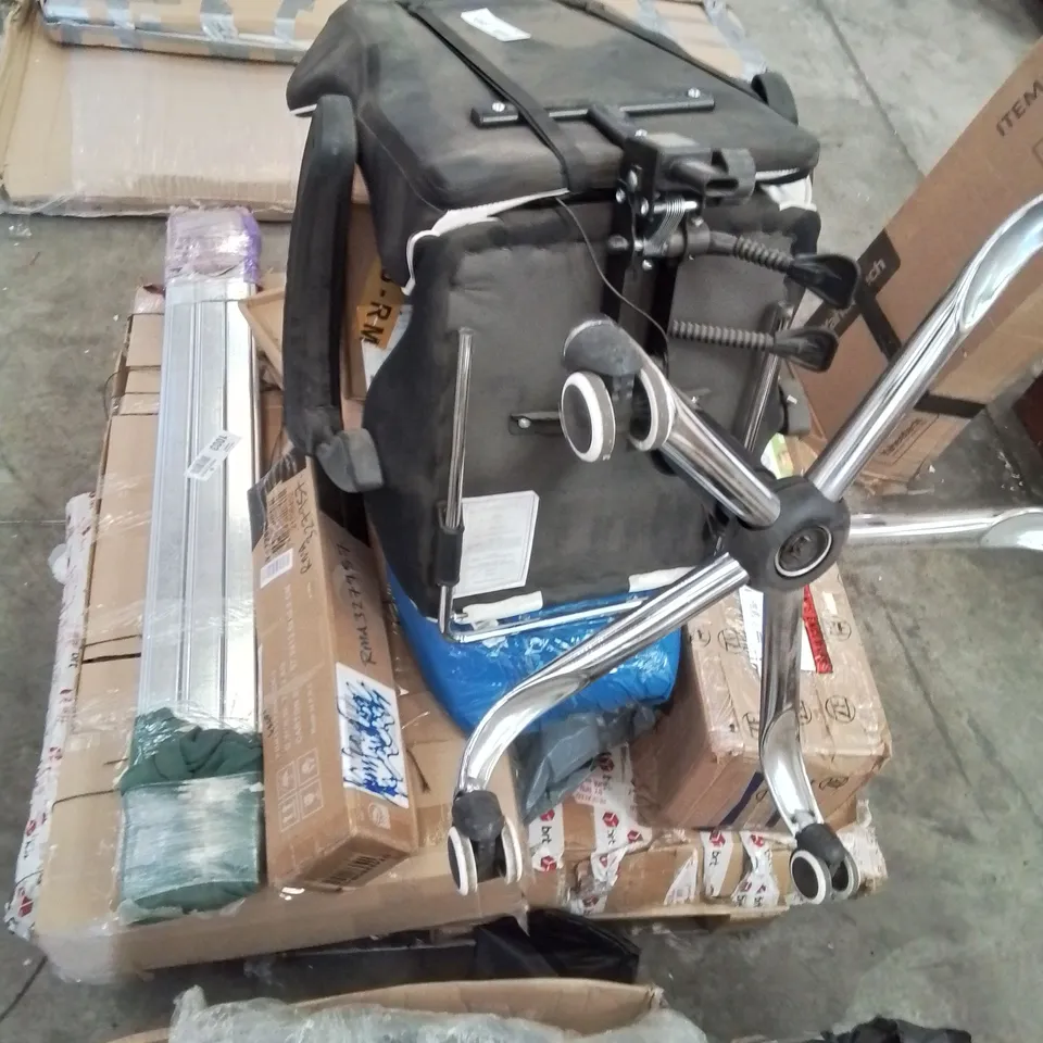 PALLET CONTAINING VARIOUS FURNITURE PARTS AND INCOMPLETE CHAIR SETS ETC.