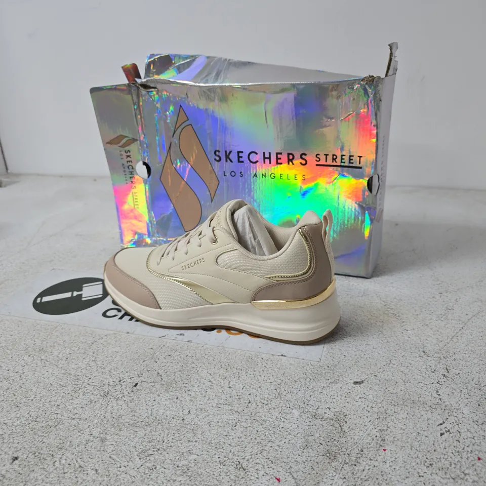 SKECHERS STREET LOS ANGELES SNEAKERS – BEIGE/CREME, WOMEN'S - SIZE UK 6.5