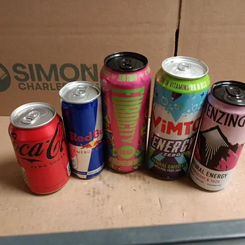 APPROXIMATELY 20 ASSORTED DRINKS TO INCLUDE VIMTO ENERGY, RED BULL, FUROCITY ENERGY, ETC - COLLECTION ONLY