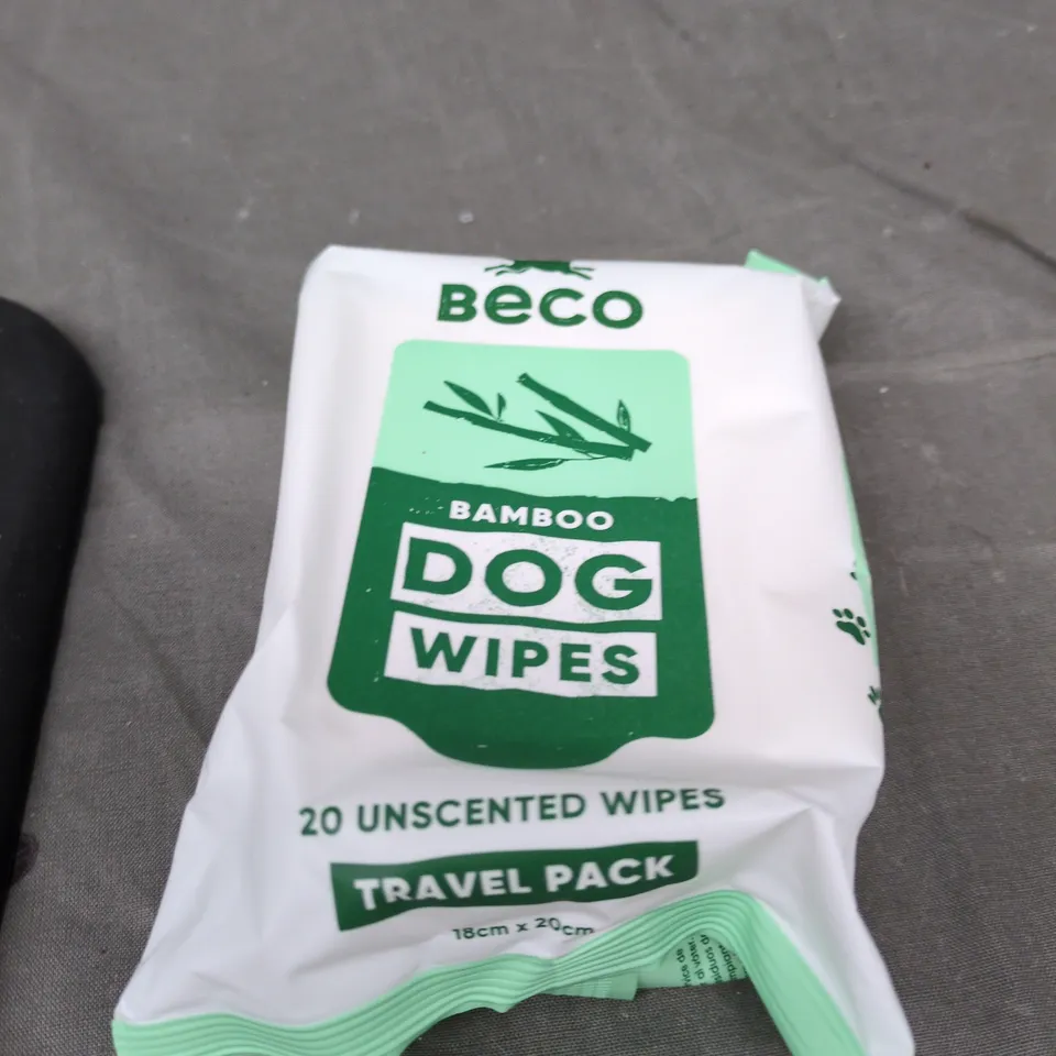 APPROXIMATELY 15 ASSORTED HOUSEHOLD ITEMS  INCLUDING BAMBOO DOG WIPES , MINI PAGE MARKERS , NEW FASHION WOOL