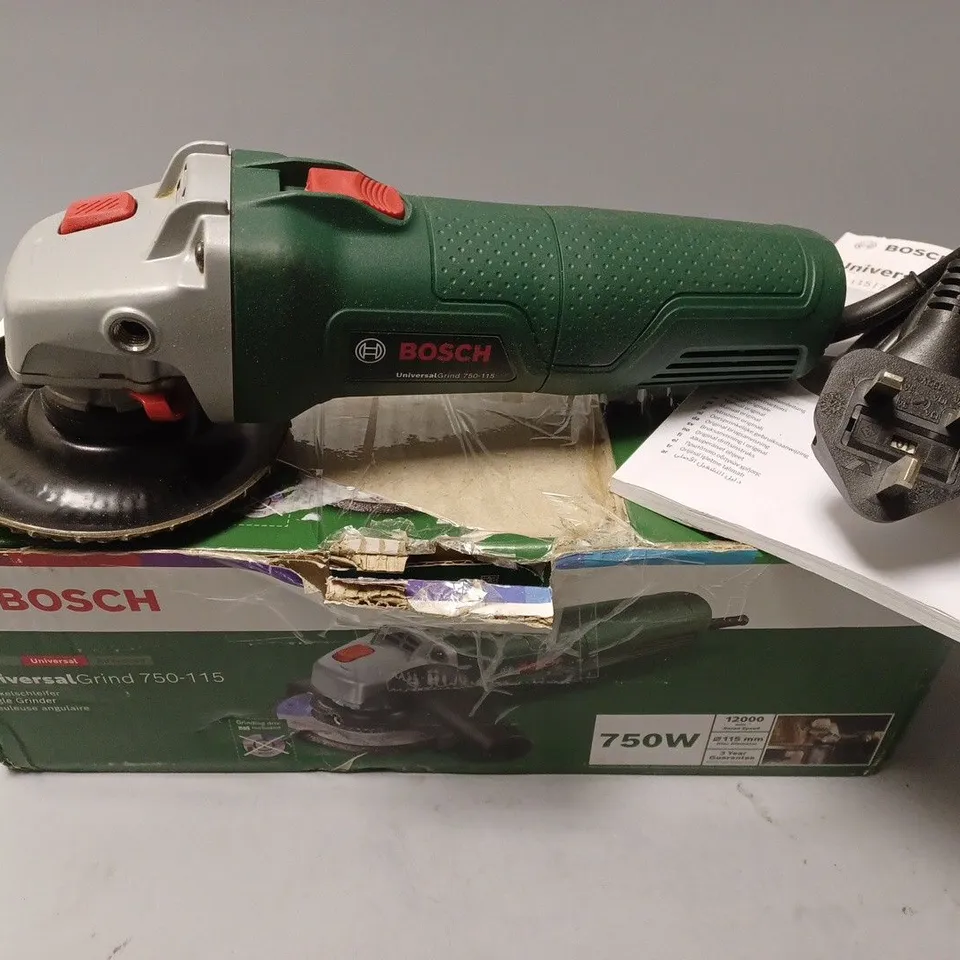 BOSCH UNIVERSAL GRIND 750-115 ANGLE GRINDER