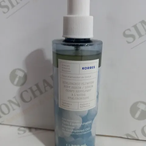 KORRES ALMOND BLOSSOM HYALURONIC PLUMPING BODY SERUM 200ML