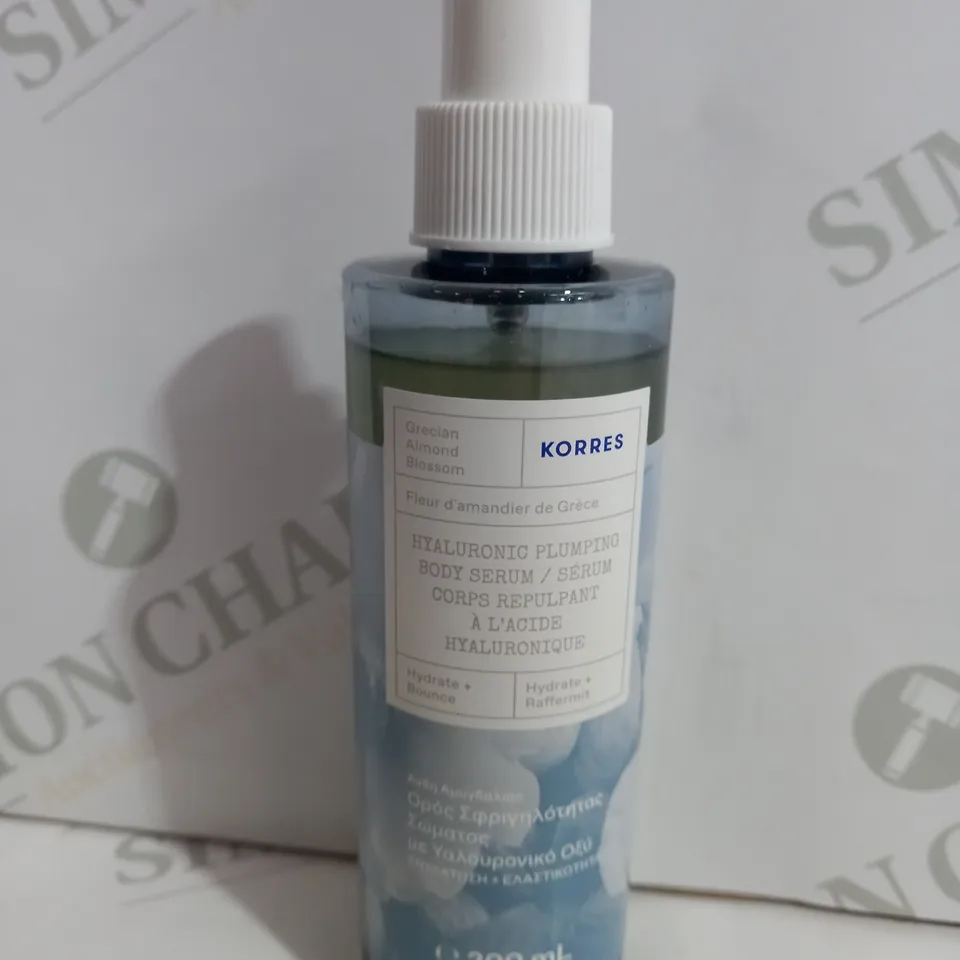 KORRES ALMOND BLOSSOM HYALURONIC PLUMPING BODY SERUM 200ML