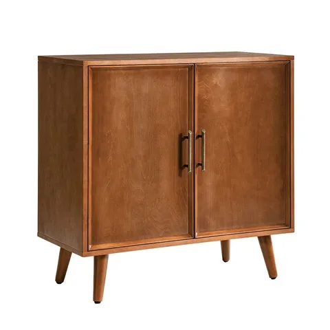 BOXED ANITA 32" TALL 2 DOOR ACCENT CABINET IN WALNUT