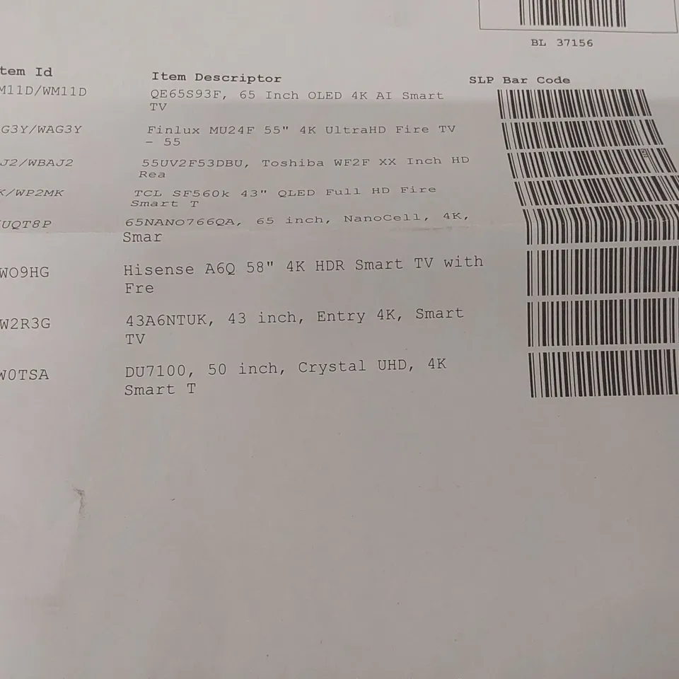 PALLET CONTAINING A LARGE QUANTITY OF ASSORTED DAMAGED TVs