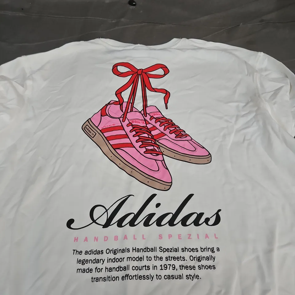 ADIDAS HANDBALL SPEZIAL T-SHIRT – WHITE - LARGE