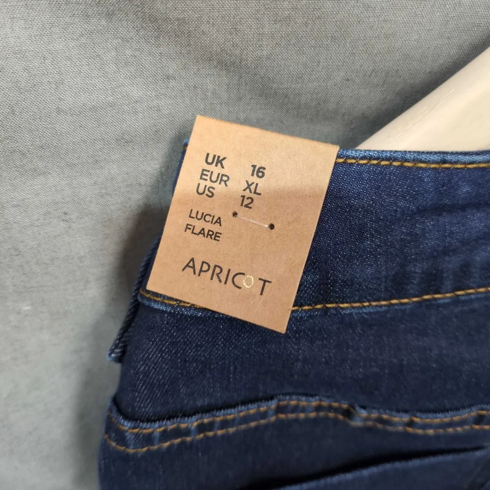 APRICOT LUCIA FLARE JEANS – UK 16 (EU XL, US 12)