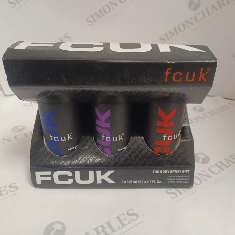 FCUK 3-PIECE BODY SPRAY GIFT SET
