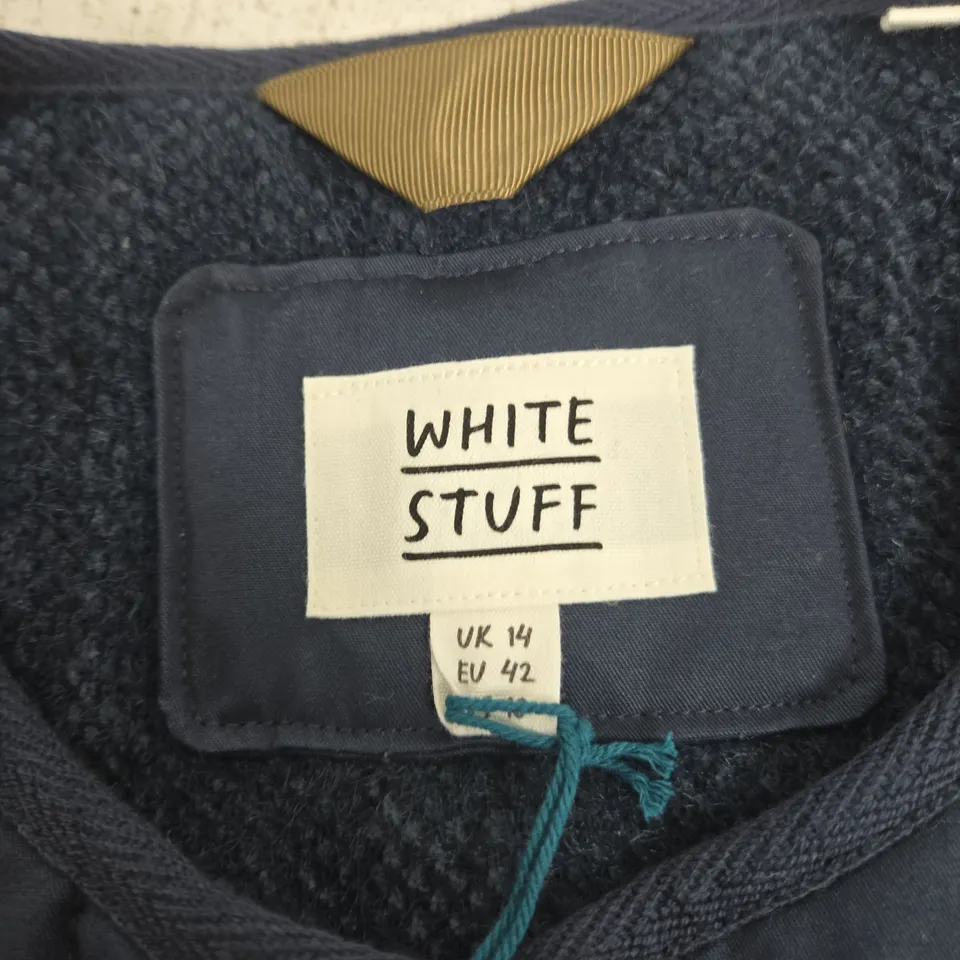 WHITE STUFF EMMA QUILTED GILET – DARK NAVY, UK 14
