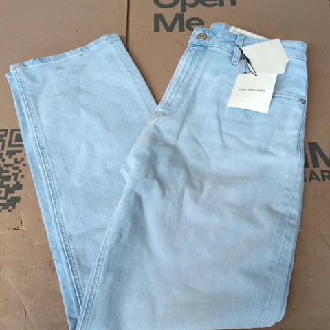CALVIN KLEIN JEAN HIGH RISE STRAIGHT IN LIGHT BLUE - 31RG