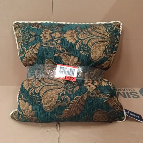 PAOLETTI SHIRAZ FEATHER CUSHIONS, 45X45CM (SET OF 2) - EMERALD 