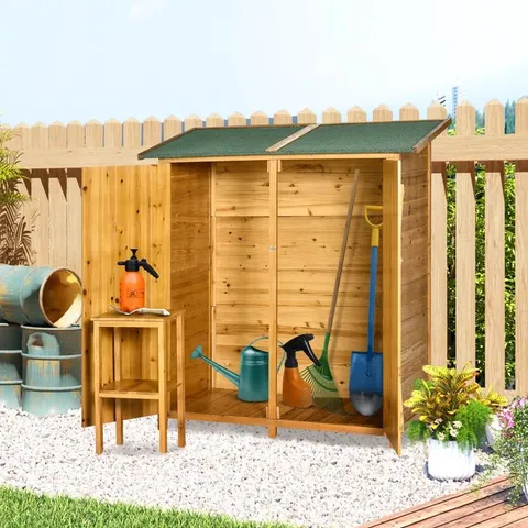 BOXED SOWELL 4FT6 W X 2FT5 D WOODEN SHIPLAP GARDEN SHED (1 BOX)