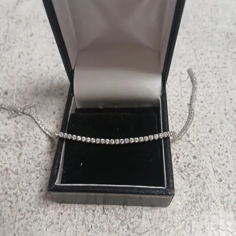 DIAMONIQUE 1.6CT TW TENNIS BRACELET STERLING SILVER