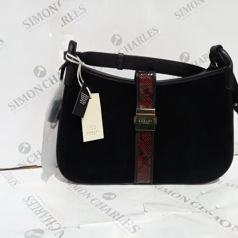 BLACK RADLEY VELVET BAG 