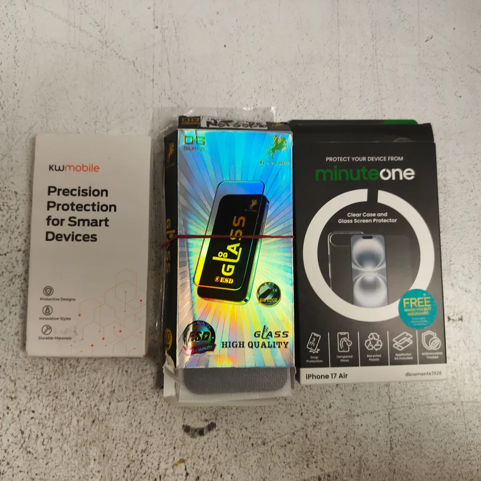 APPROXIMATELY 10 ASSORTED HOUSEHOLD ITEMS TO INCLUDE SCREEN PROTECTOR, MICROPHONE, ETC