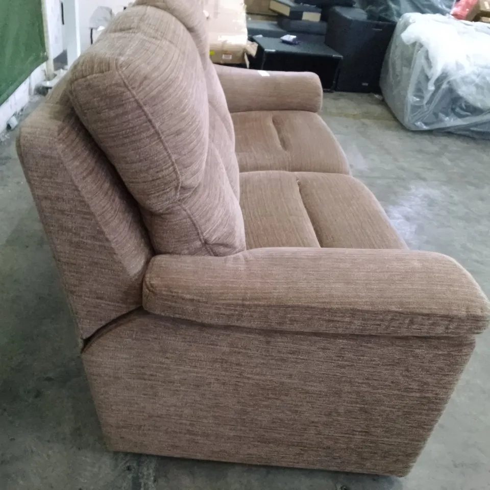 QUALITY DESIGNER G-PLAN BURFORD 3 SEATER (2 CUSH) SOFA - VICTORIA GINGER FABRIC 