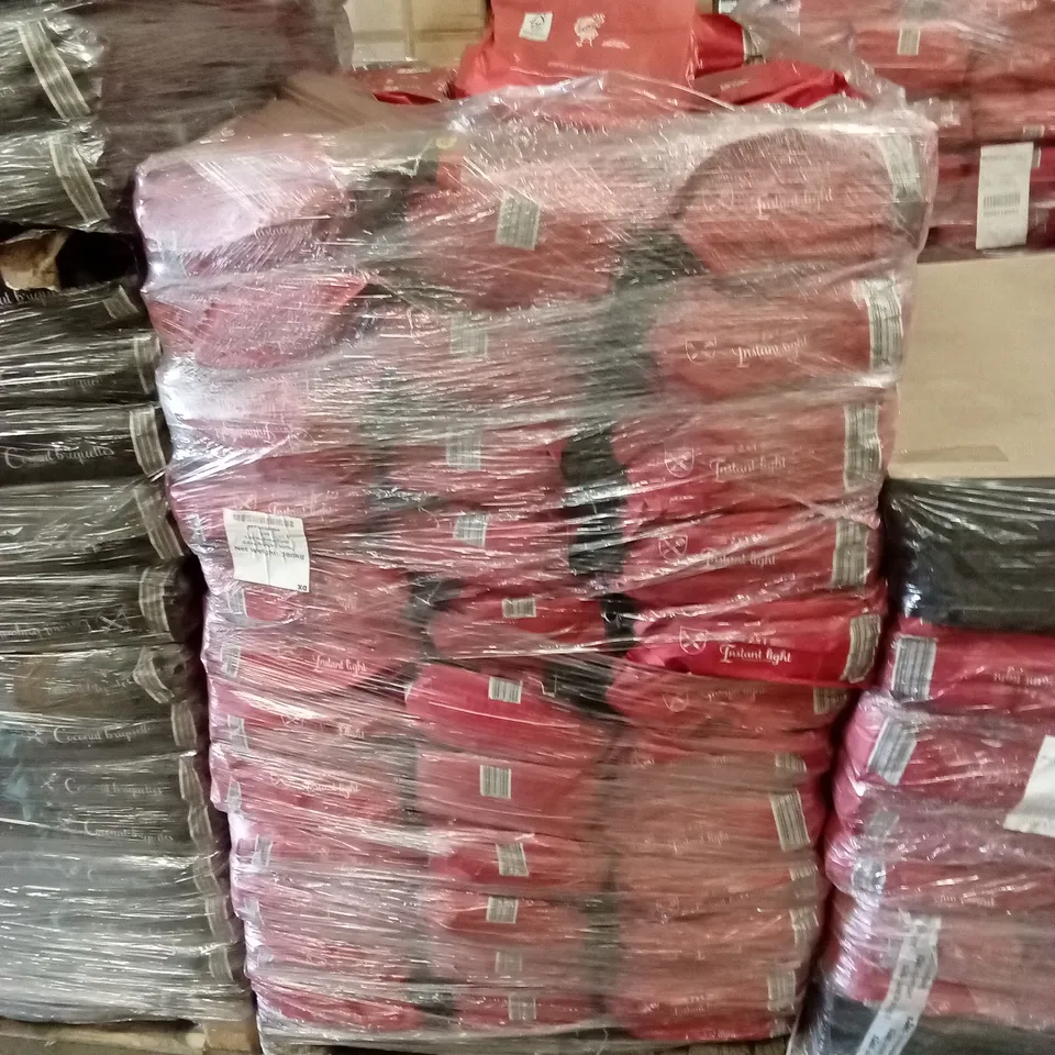 PALLET TO CONTAIN A LARGE QUANTITY OF INSTANT LIGHT LUMPWOOD CHARCOAL 