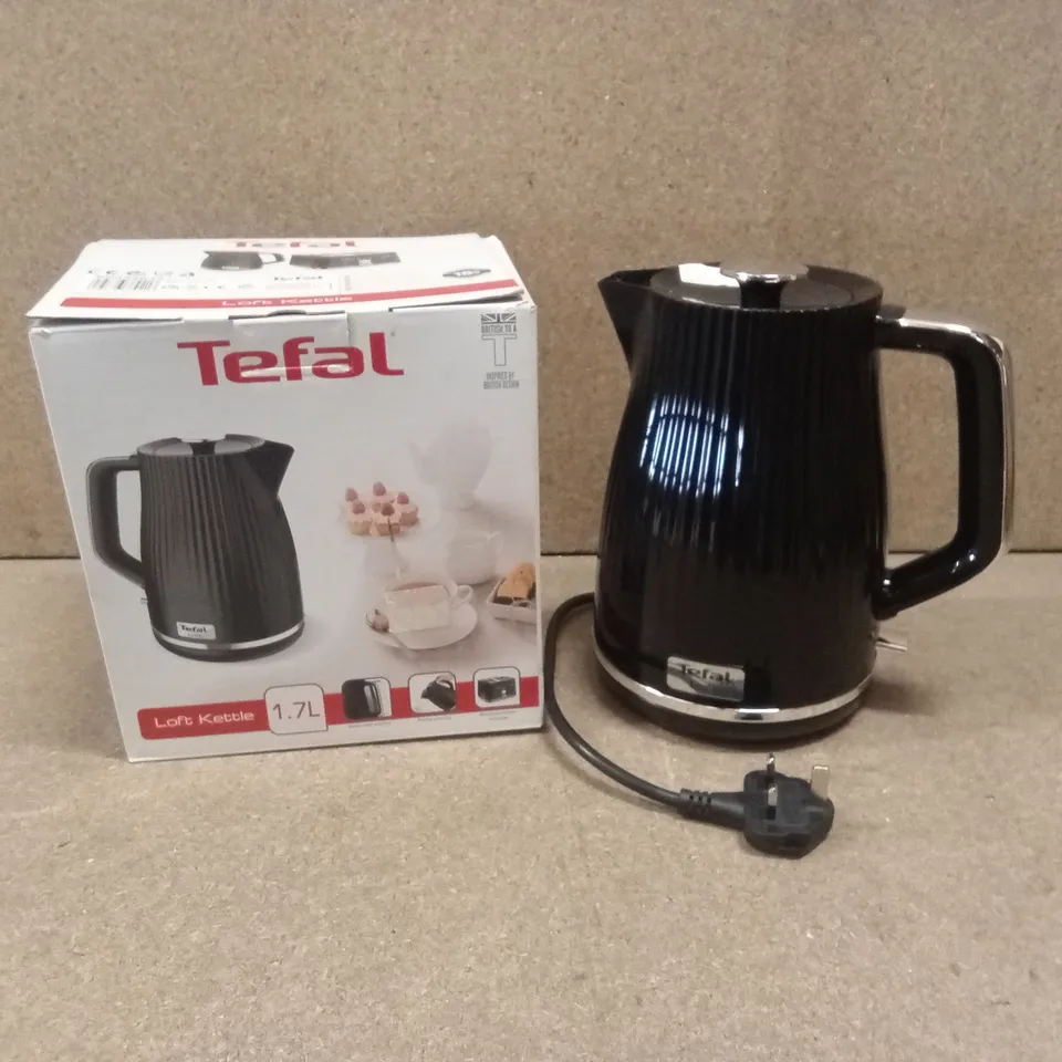 BOXED TEFAL LOFT KO250840 RAPID BOIL TRADITIONAL KETTLE - PIANO BLACK