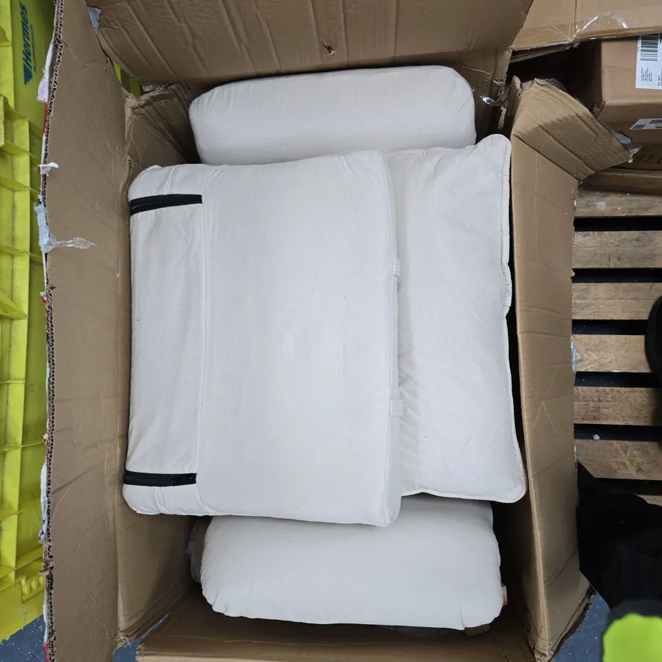 FLATPACKED SINGLE ARMCHAIR CREAM