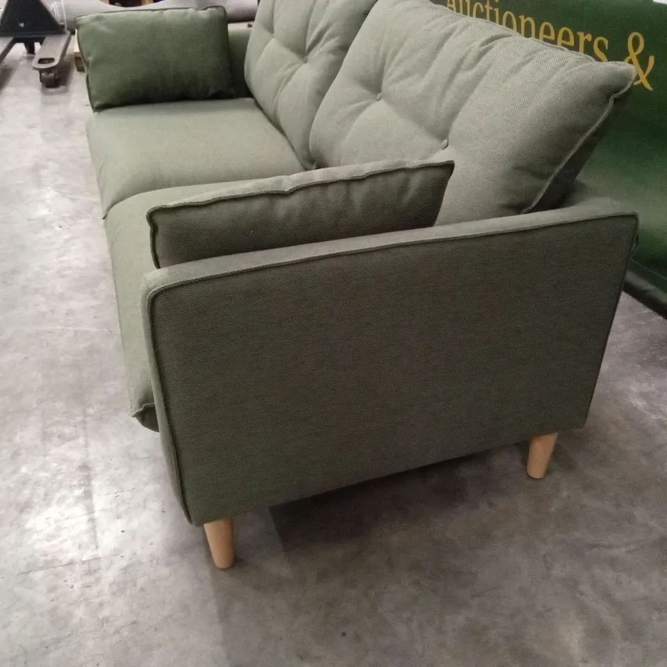 DUSK SHOREDITCH 3 SEATER SOFA - OLIVE FABRIC