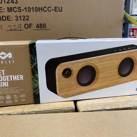 BOXED MARLEY GET TOGETHER MINI PORTABLE BLUETOOTH AUDIO SYSTEM 