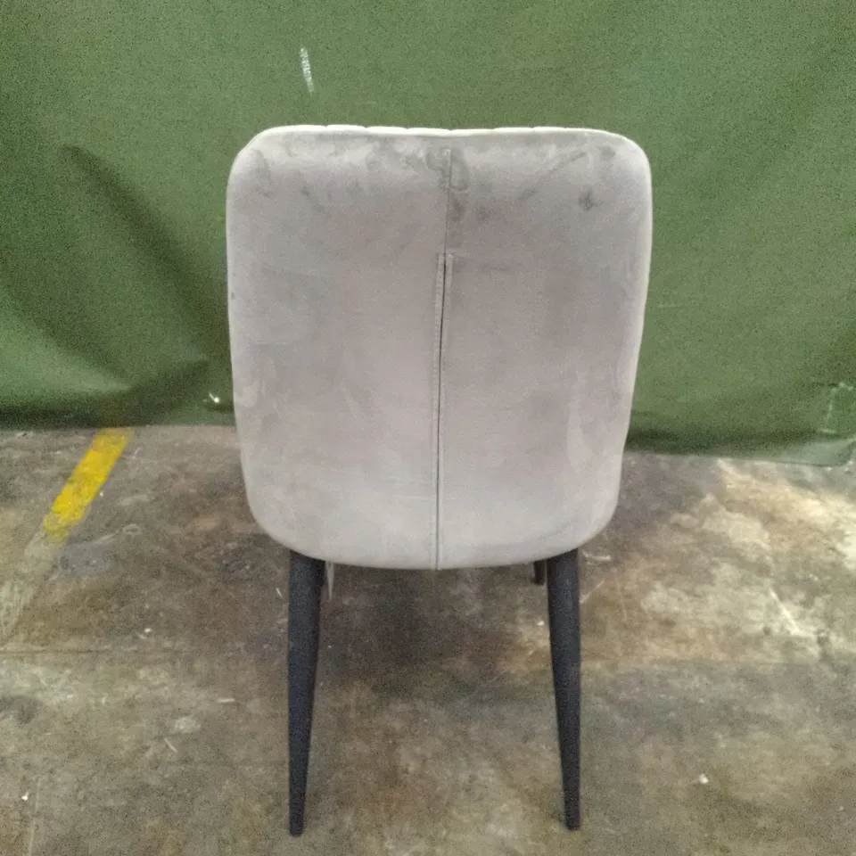 GREY FABRIC DINING CHAIR
