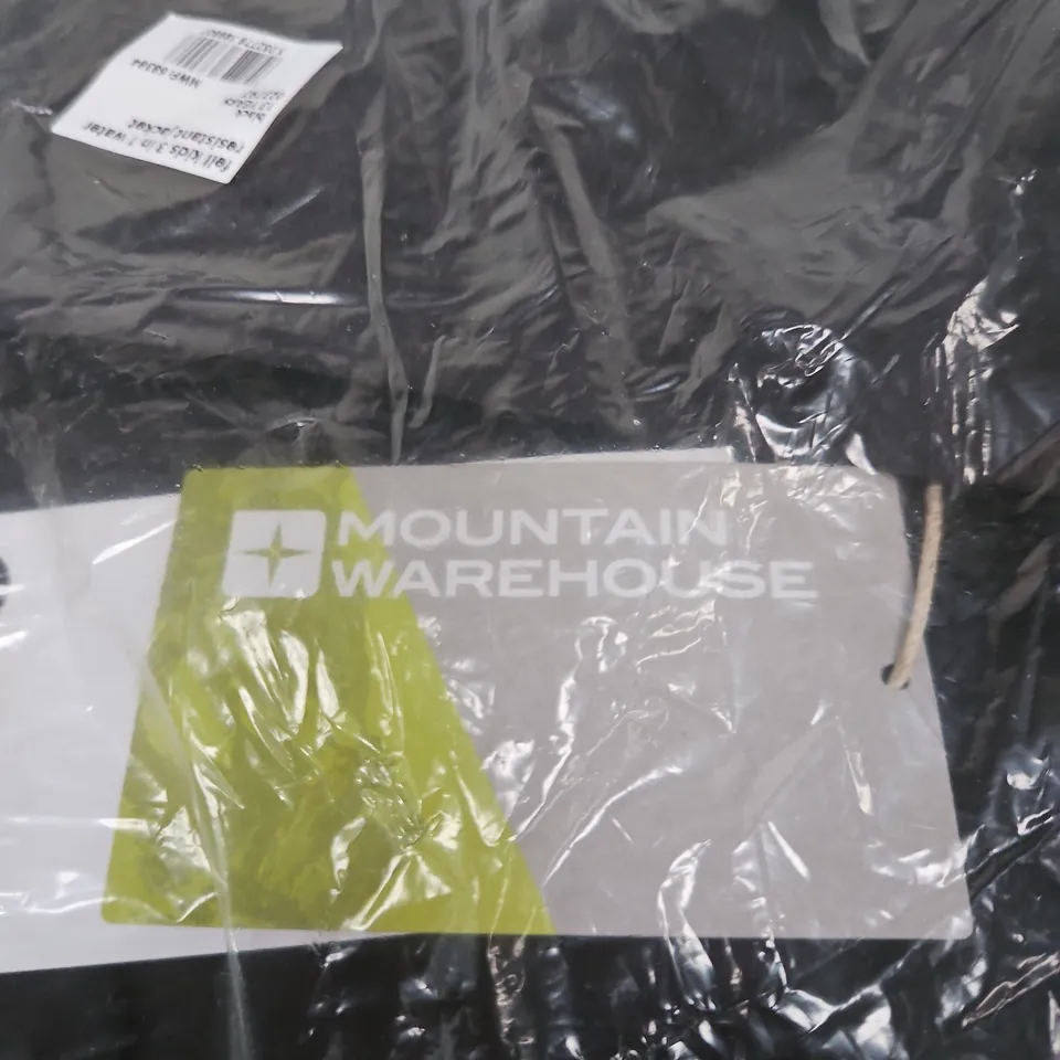 MOUNTAIN WAREHOUSE KIDS' 3-IN-1 WATER-RESISTANT JACKET, BLACK, AGE 13 YEARS