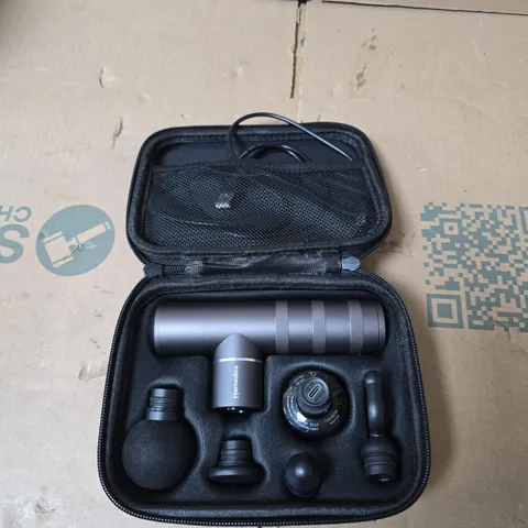 HOMEDICS HANDHELD MASSAGE KIT WITH ATTACHMENTS IN HARD CASE