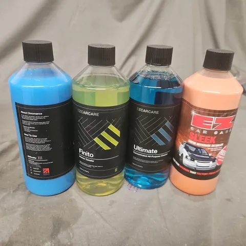 EZ CAR CARE CAR DETAILING SET – 4 BOTTLES (FINITO, ULTIMATE, ABOUT CHROMANCE, SLEEK)