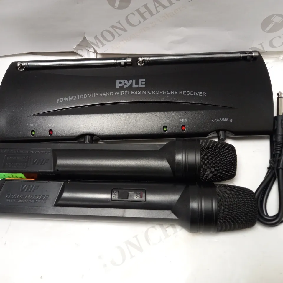 PYLE PDWM2100 PROFESSIONAL DUAL VHF WIRELESS HANDHELD MICROPHONE SYSTEM