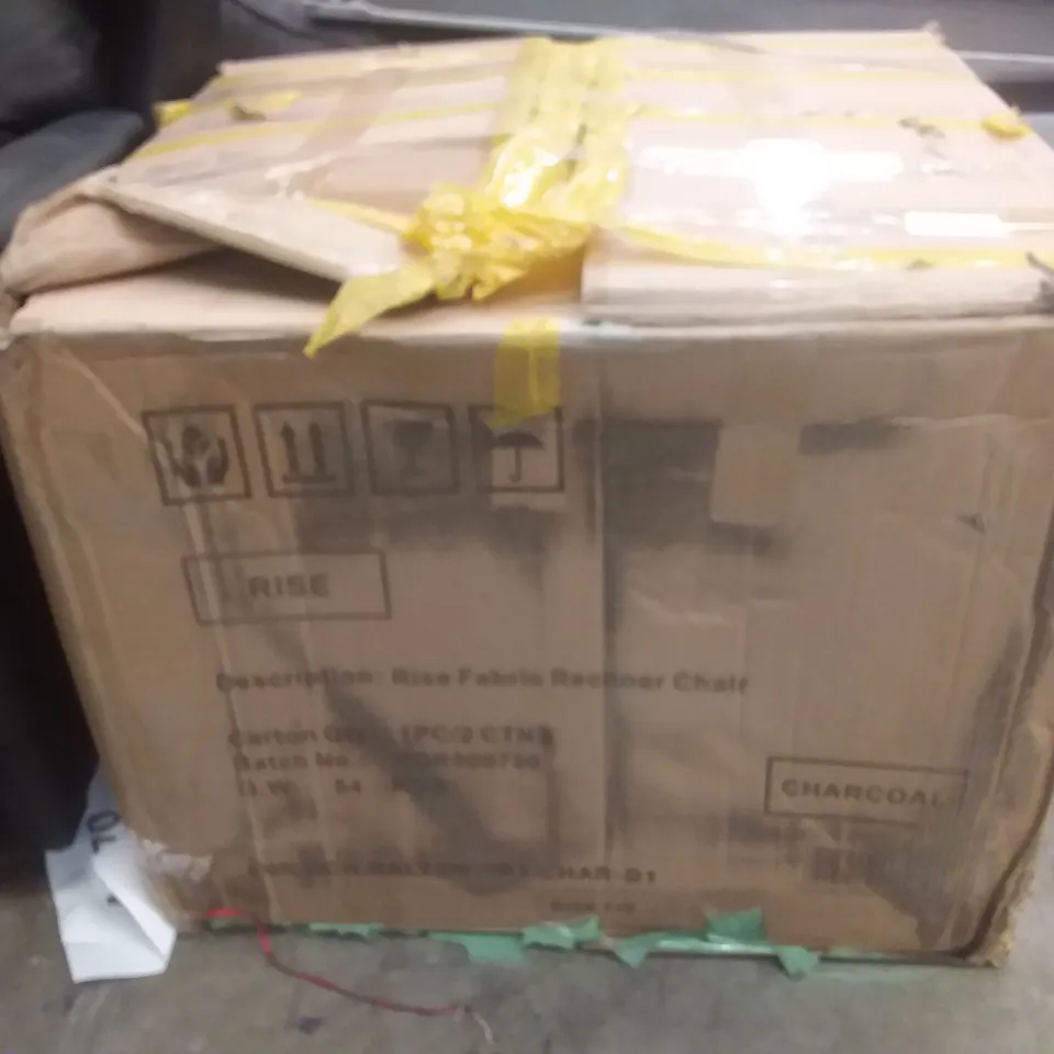 BOXED HALTON RISE RECLINER FABRIC CHAIR BASE- NO BACK