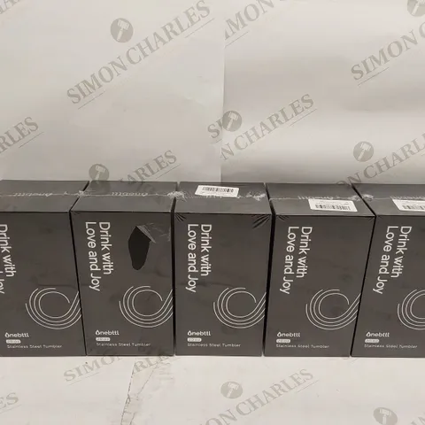 BOX OF APPROXIMATELY 5X BRAND NEW ONEBTTL 20OZ STAINLESS STEEL TUMBLER