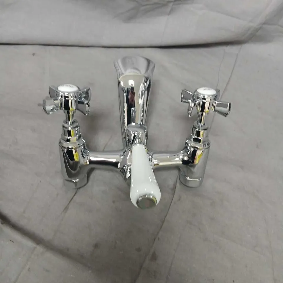 HENBURY FREESTANDING KB04 BATH SHOWER MIXER TAP – CHROME WITH SHOWER KIT