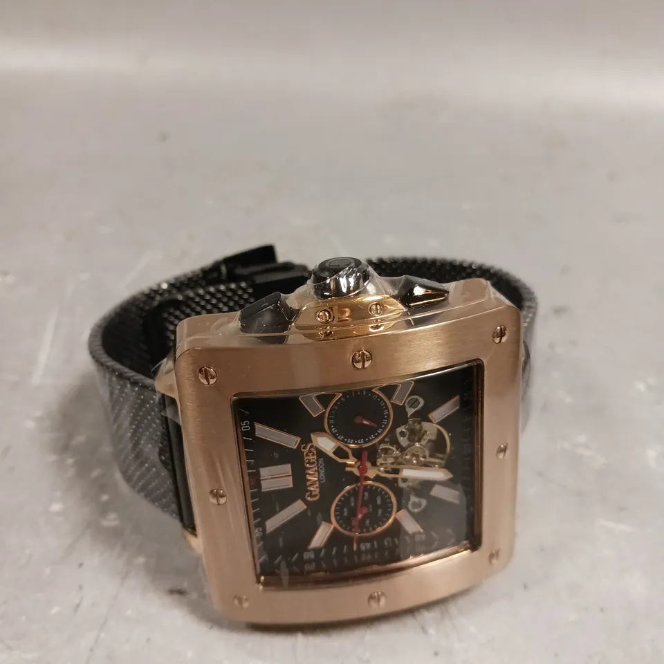 GAMAGES ASTUTE ROSE GREEN DIAL WATCH 