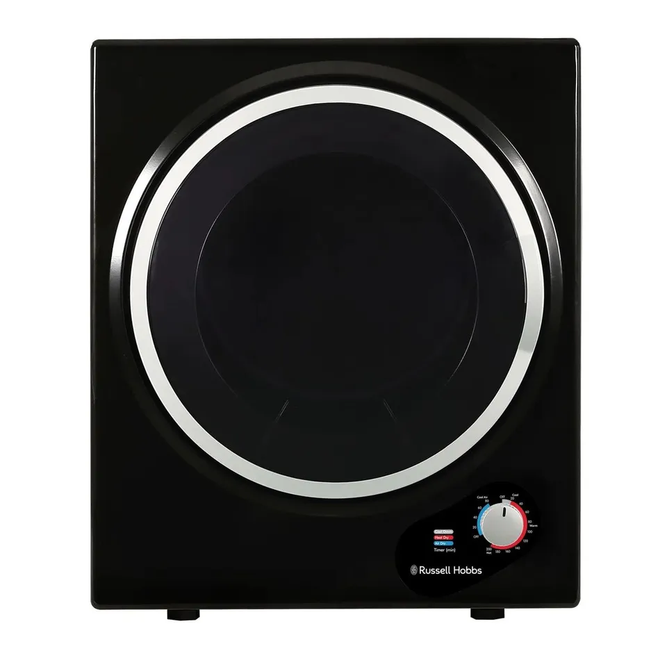 BOXED RUSSELL HOBBS RH3VTD800B 2.5KG COMPACT VENTED TUMBLE DRYER (1 BOX)