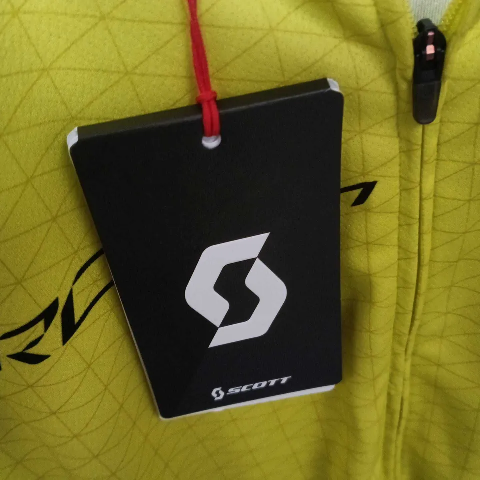 SCOTT RC TEAM CYCLING JERSEY – FLUORESCENT YELLOW, SIZE L