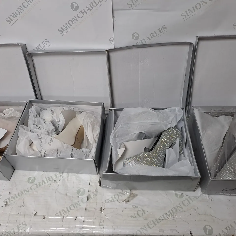APPROXIMATELY 10 PAIRS OF ASSORTED BOXED AND UNBOXED SHOES TO INCLUDE SANDALS, AND TRAINERS 