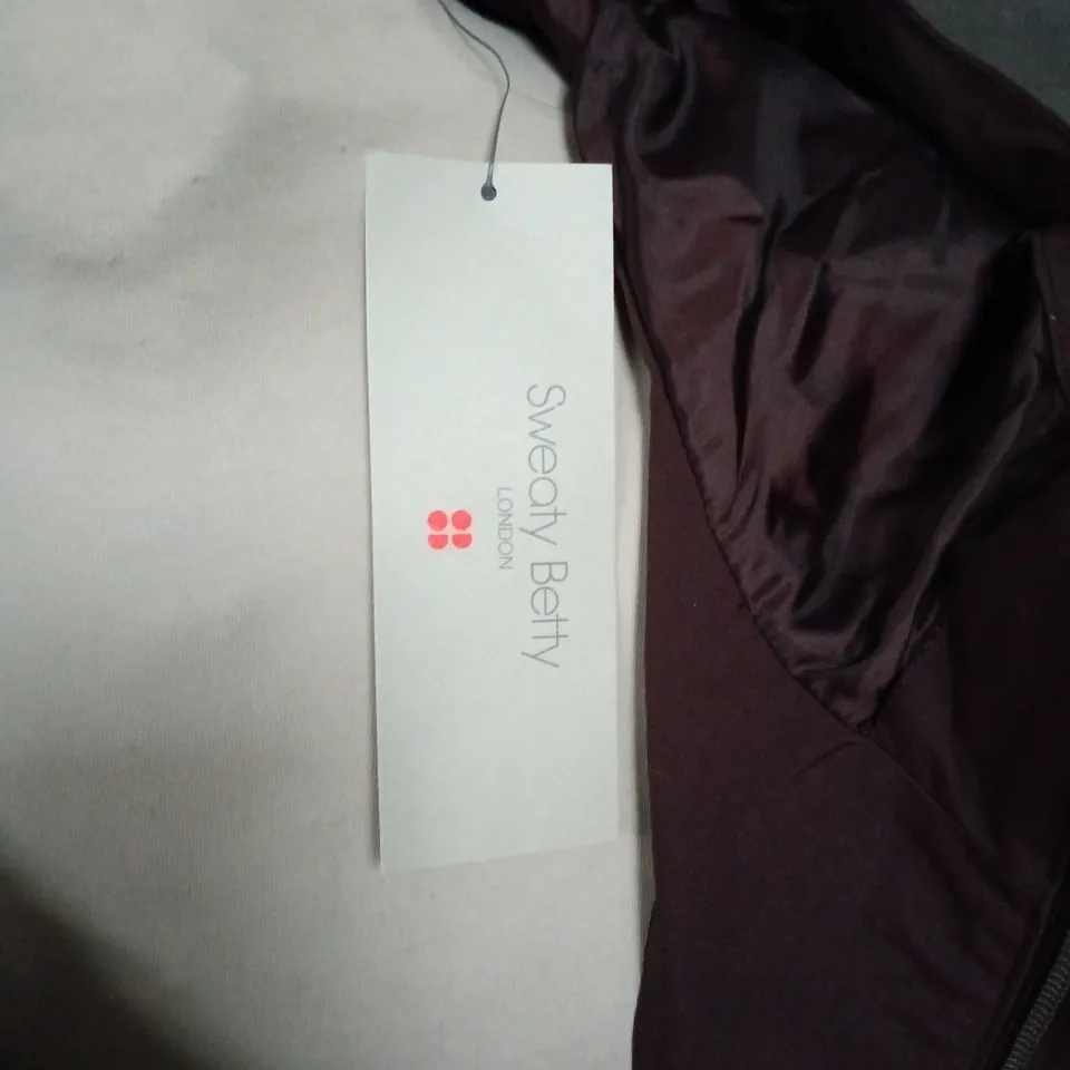 SWEATY BETTY LONDON STRIDE WATERPROOF PARKA  – SIZE M – SABLE BROWN