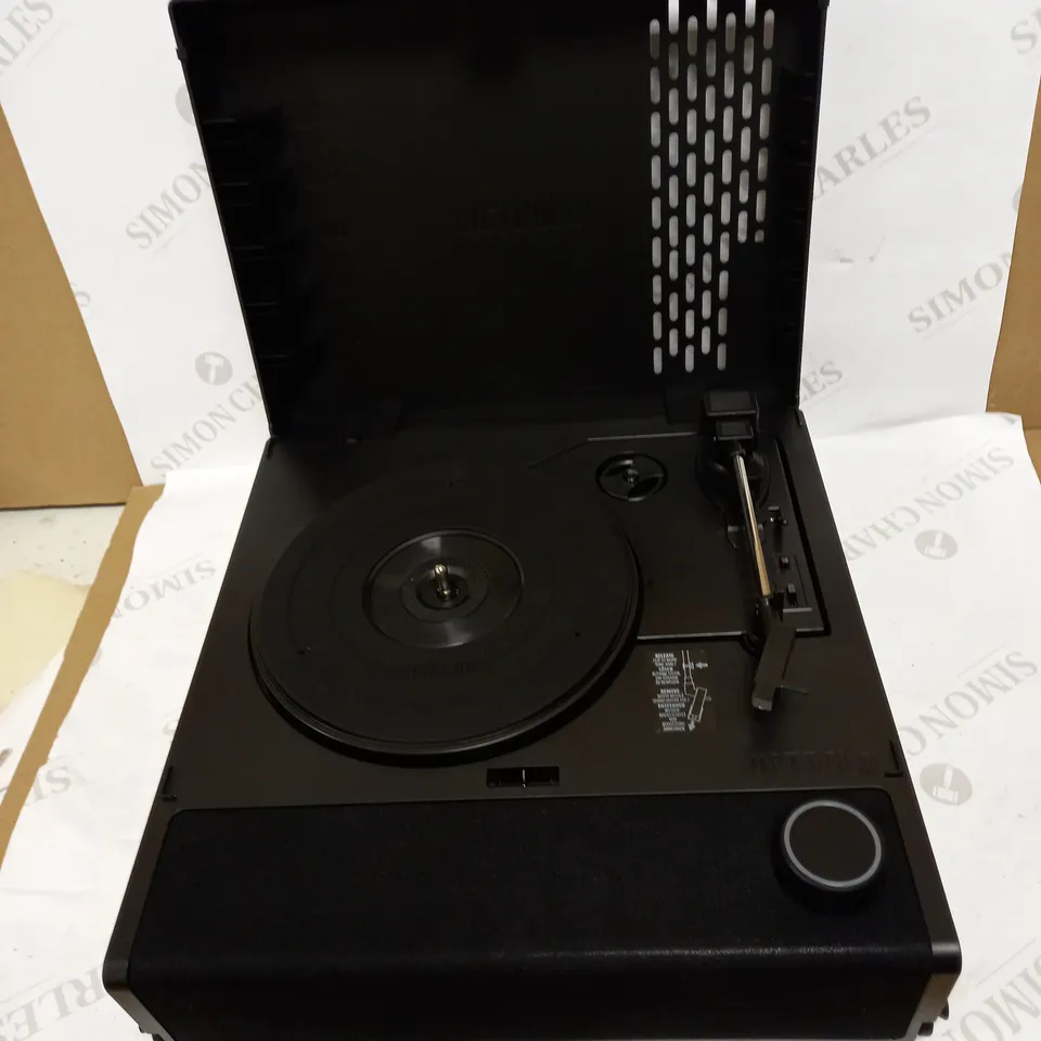 VICTROLA REVOLUTION GO 3-SPEED BLUETOOTH PORTABLE RECORD PLAYER WITH BUILT-IN SPEAKERS | BLACK VSC-750SB-BLK