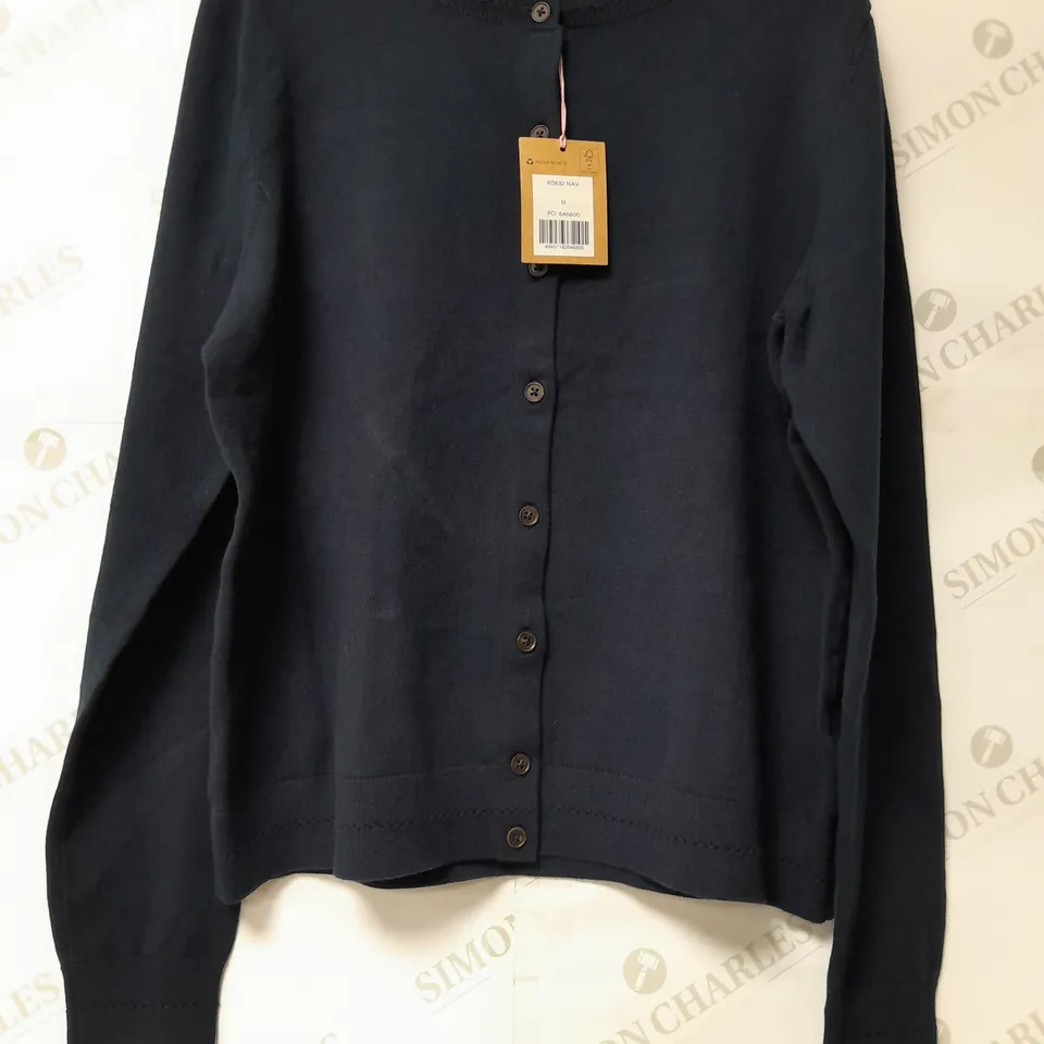BODEN CATRIONA COTTON CARDIGAN IN NAVY - MEDIUM