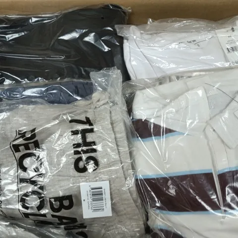 APPROXIMATELY 20 ASSORTED CLOTHING ITEMS IN VARIOUS SIZES, COLOURS & STYLES TO INCLUDE V NECK 3/4 SLEEVE, BAGGY LINEN PANTS, HENLEY LONG SLEEVE, ETC