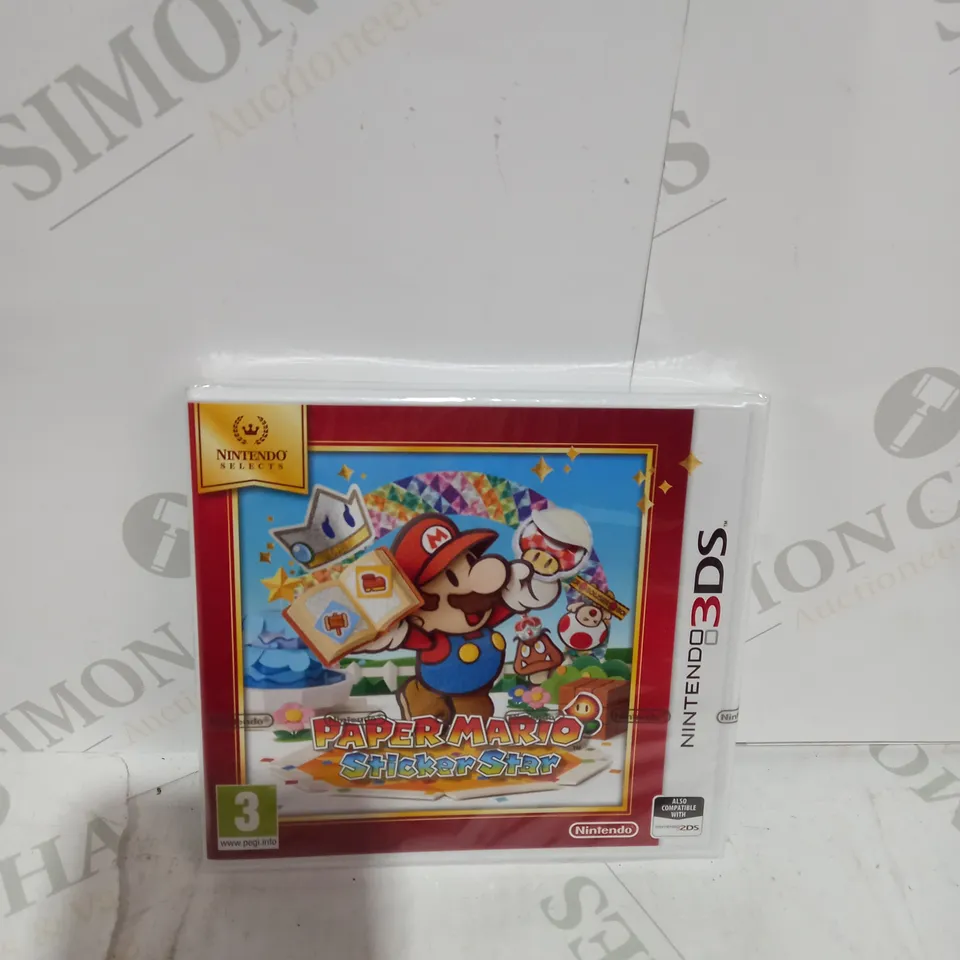 SEALED PAPER MARIO STICKER STAR ON NINTENDO 3DS
