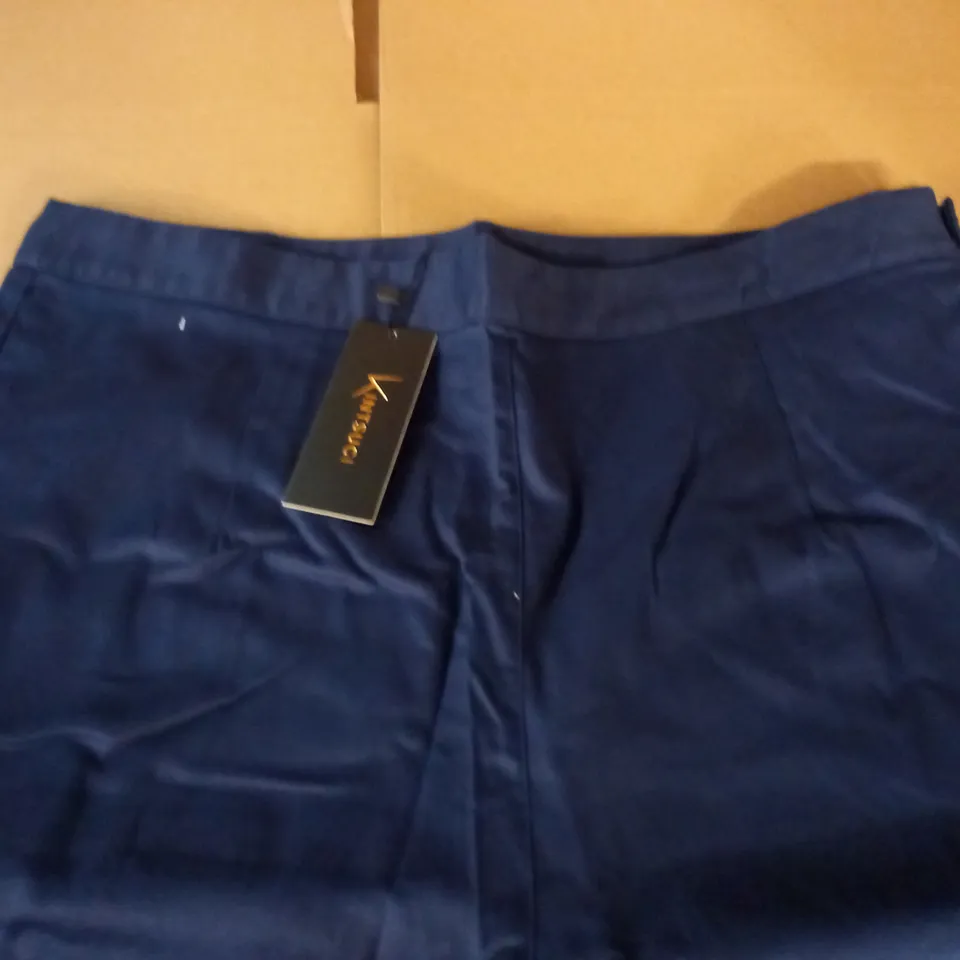 KINTSUGI NAVY TROUSERS WITH SIDE ZIP - 20