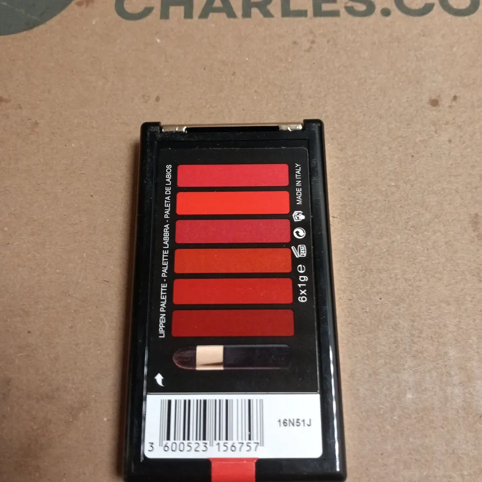 BOX OF APPROXIMATELY 12 L'OREAL COLOUR RICHE LA PALETTE LIPSTICK PALETTES RED