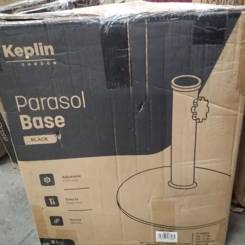 BOXED KEPLIN PARASOL BASE - BLACK 9KG