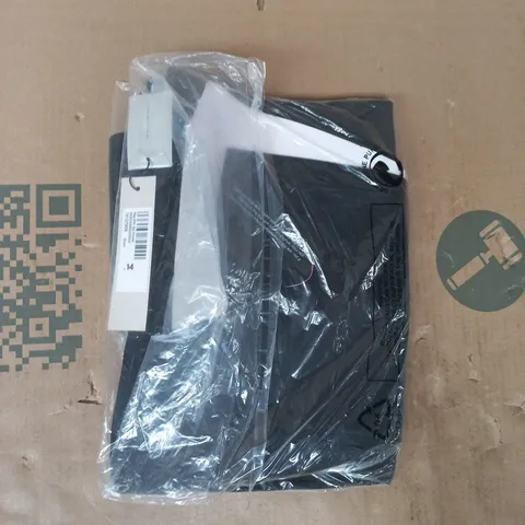 BAGGED ROMAN REGULAR SLIM LEG TROUSERS IN BLACK SIZE 14