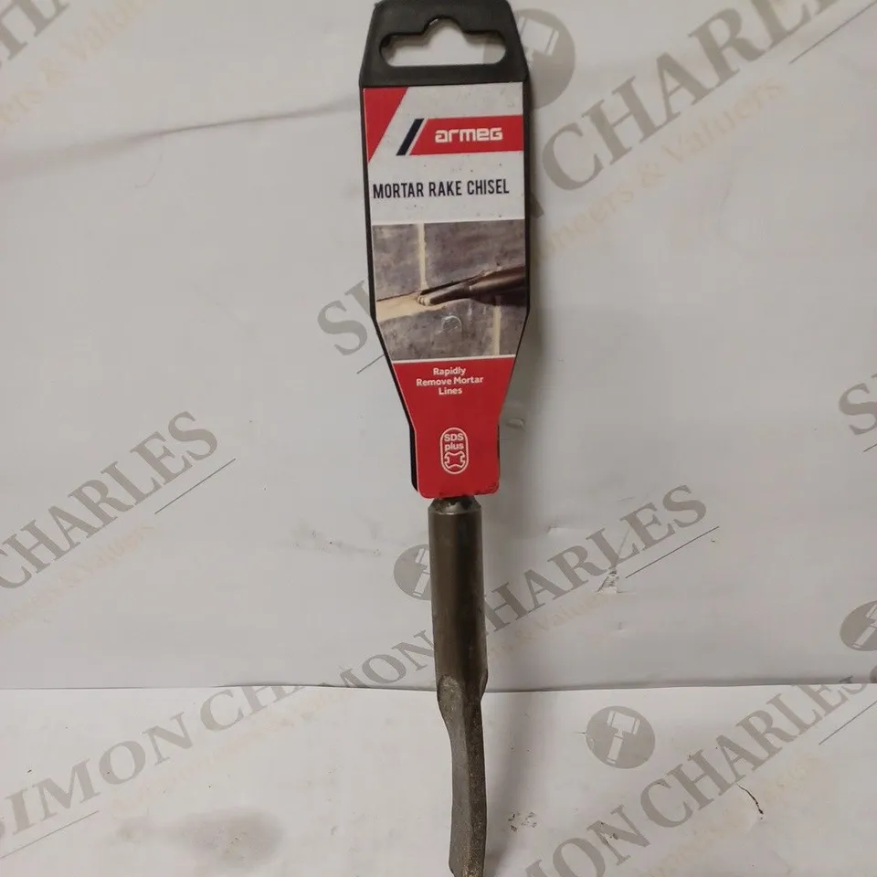 ARMEG G175B4MRC6 175MM CARBIDE TIPPED SDS PLUS MORTAR RAKING CHISEL