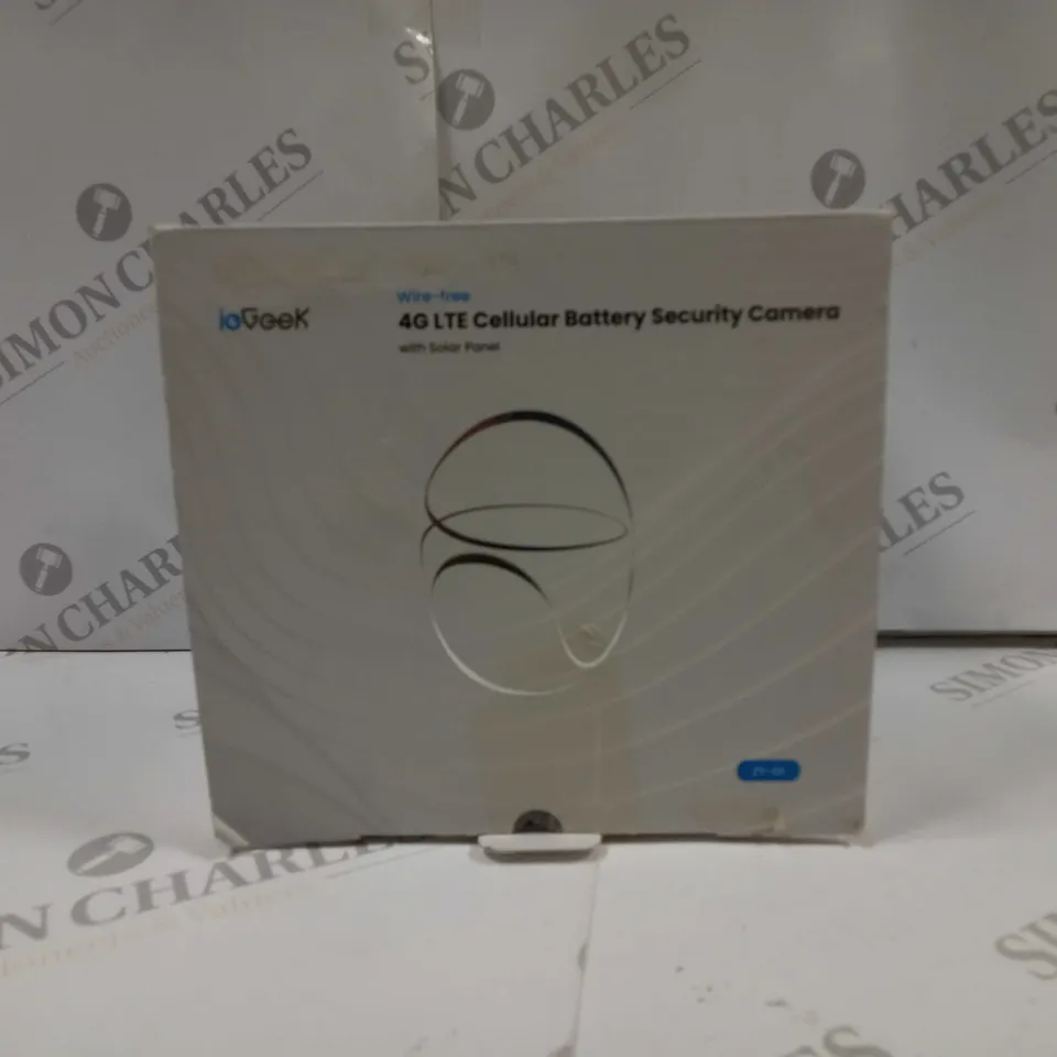 BOXED IOGEEK WIRE-FREE 4G LTE CELLULAR BATTERY SECURITY CAMERA 